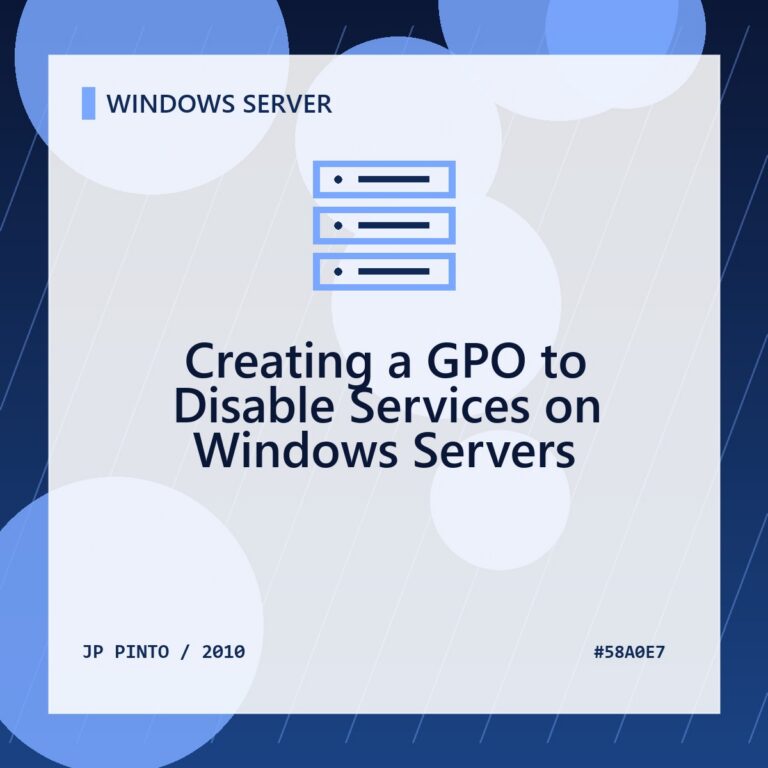 Featured image for Creating a GPO to Disable Services on Windows Servers