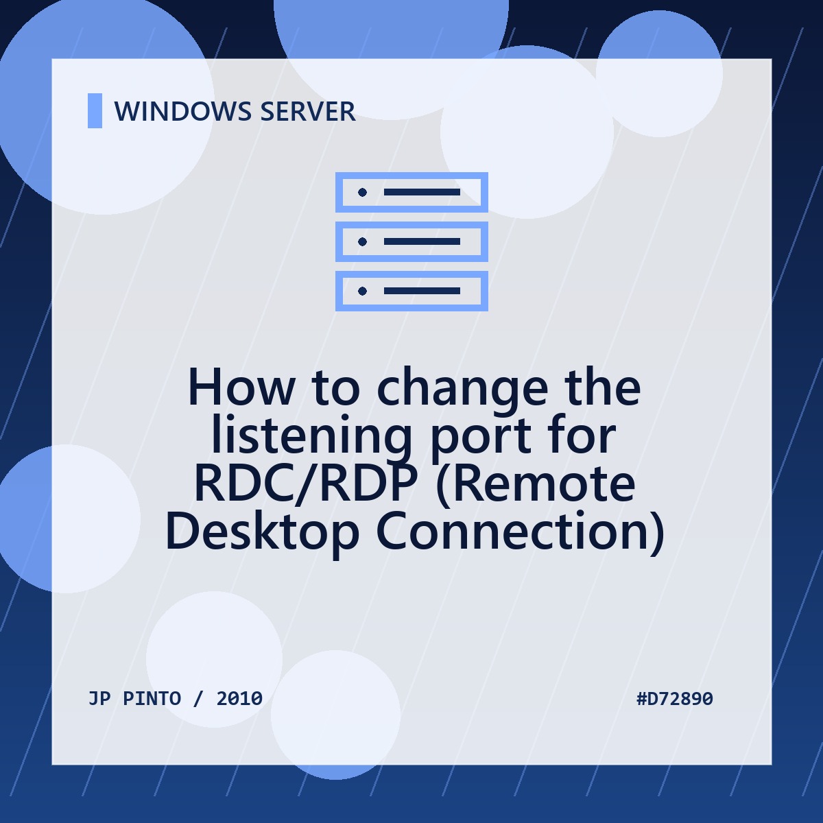 Remote Rdc Interface How to change the listening port for RDC/RDP (Remote Desktop Connection ...