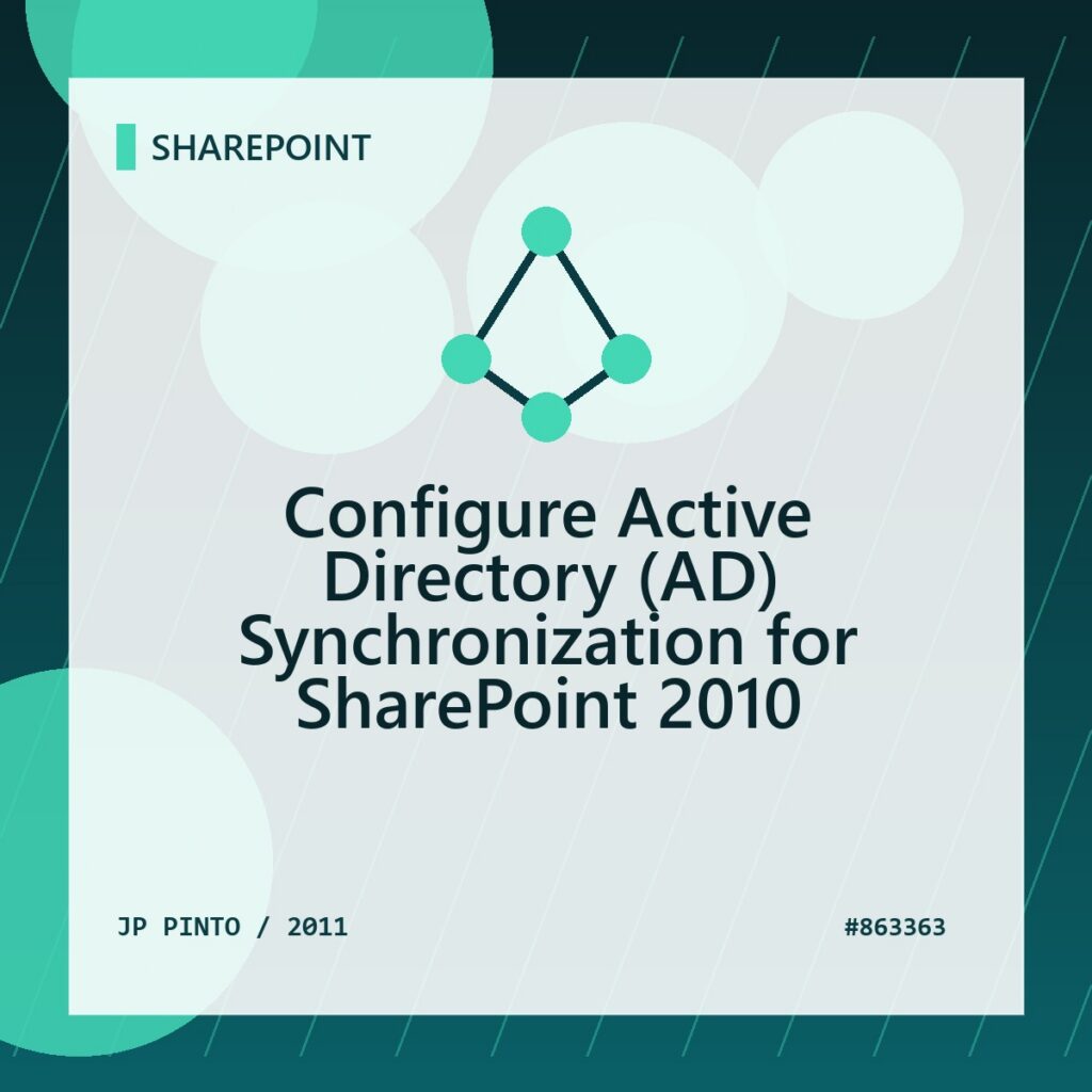 Featured image for Configure Active Directory (AD) Synchronization for SharePoint 2010