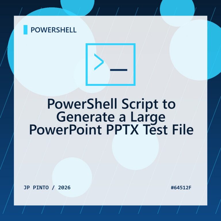 Featured image for PowerShell Script to Generate a Large PowerPoint PPTX Test File