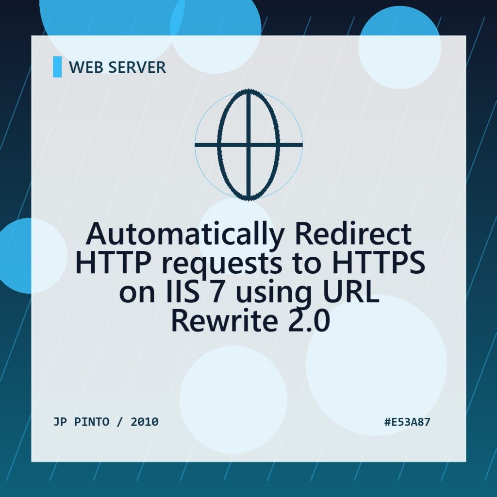 Featured image for Automatically Redirect HTTP requests to HTTPS on IIS 7 using URL Rewrite 2.0