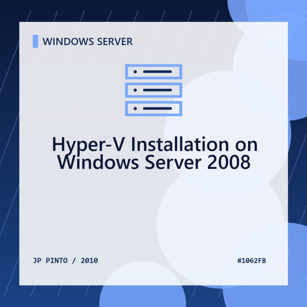 Featured image for Hyper-V Installation on Windows Server 2008