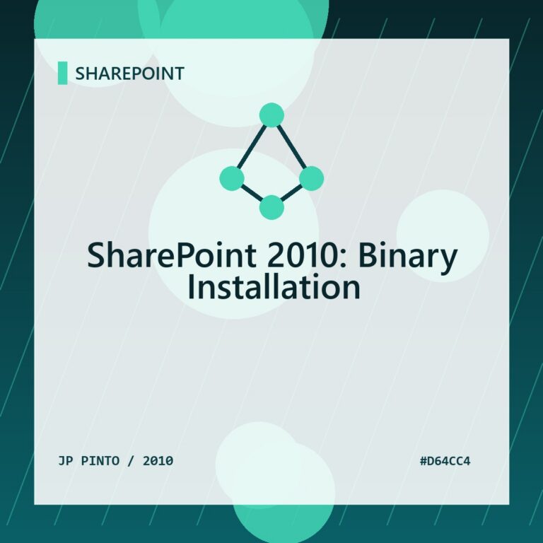 Featured image for SharePoint 2010: Binary Installation